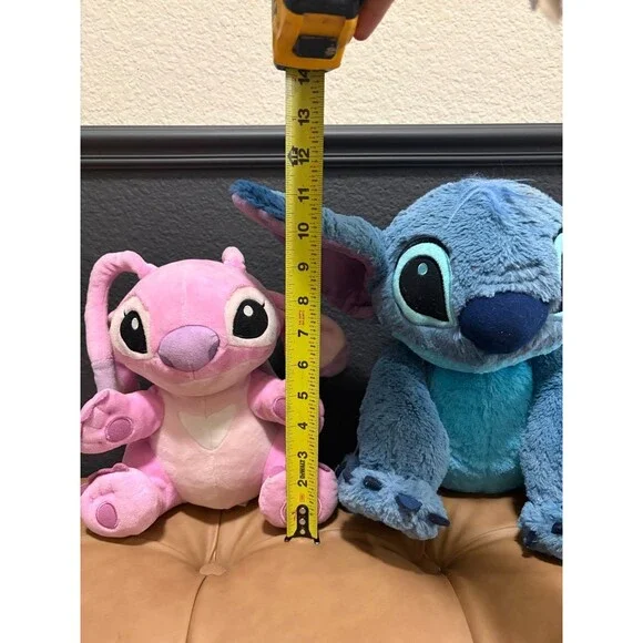 Disney Store Stitch and Angel Plush Set Lilo & Stitch Stuffed Animal Pair 10" - Picture 3 of 16